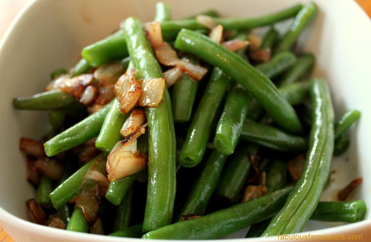 Green Beans with Sautéed Shallots