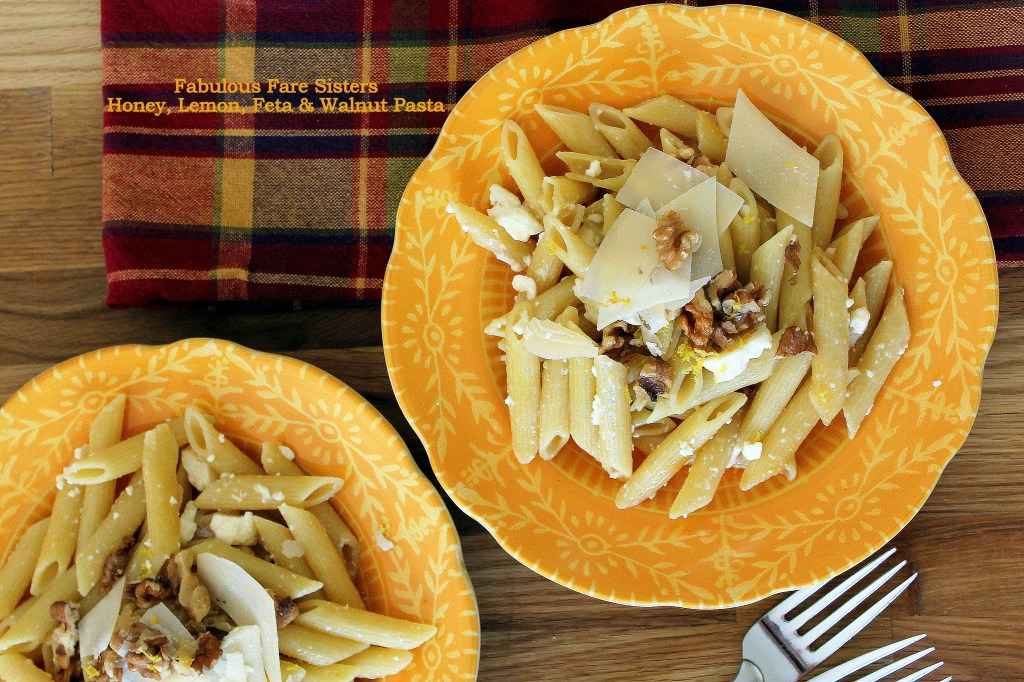 Honey, Lemon, Feta & Walnut Pasta