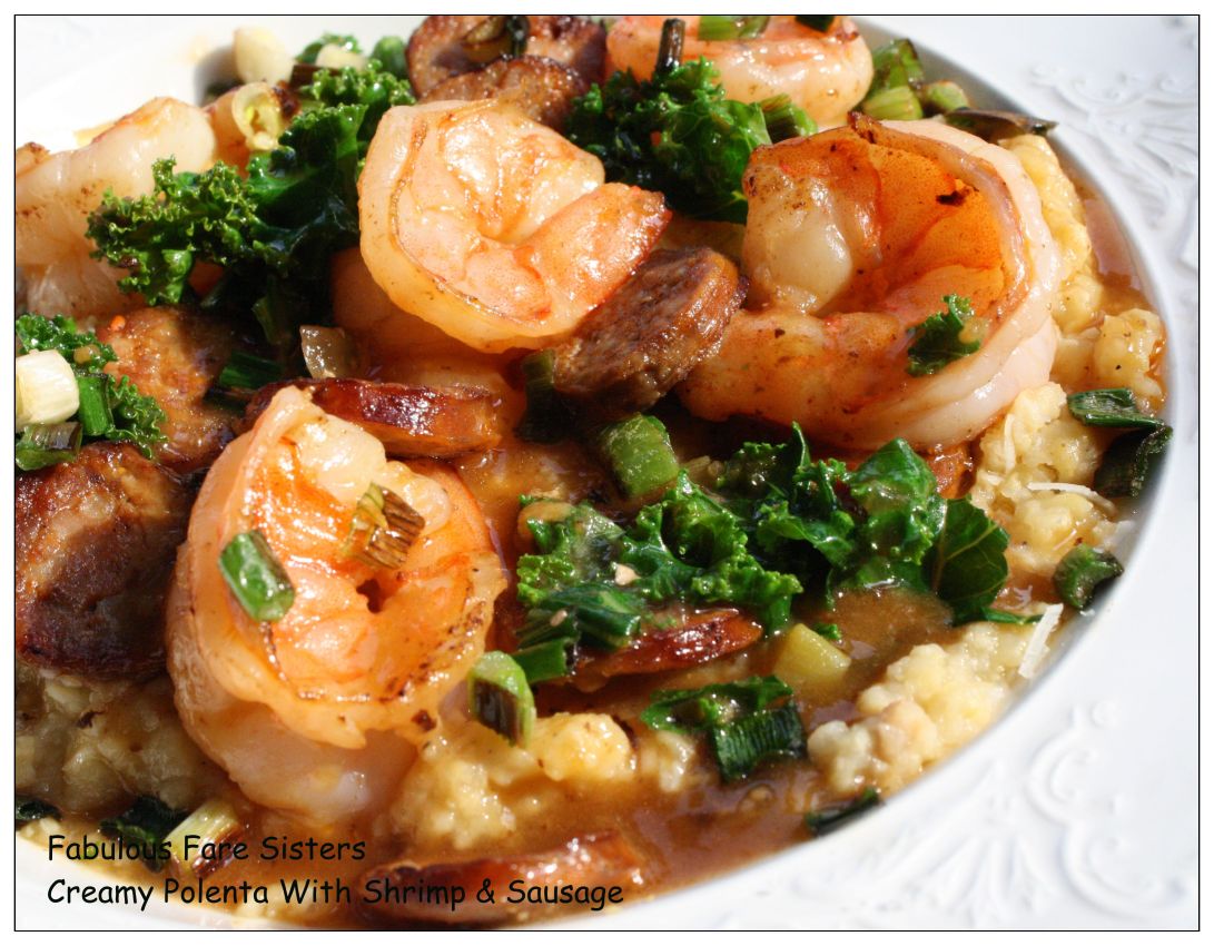 Creamy Polenta With Shrimp &amp; Sausage 3