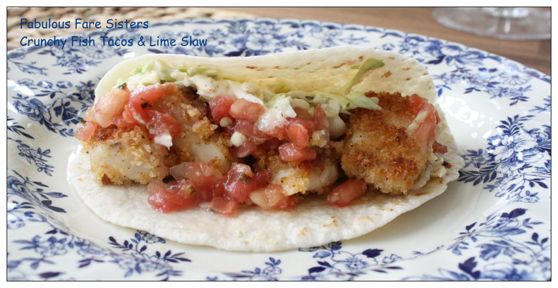 Crunchy Fish Tacos &amp; Lime Slaw