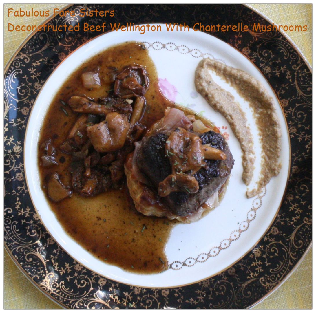 Deconstructed Beef Wellington With Chanterelle Mushrooms