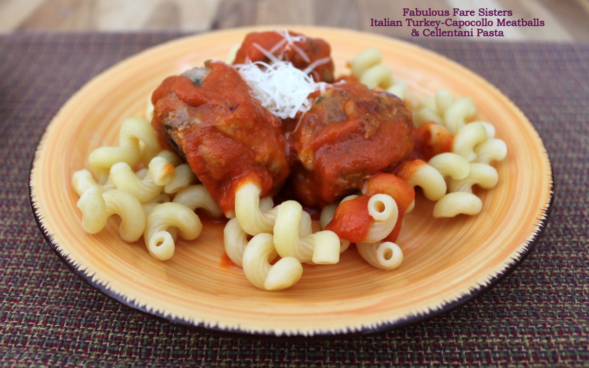 Italian TurkeyCapocollo Meatballs & Cellentani Pasta Fabulous Fare