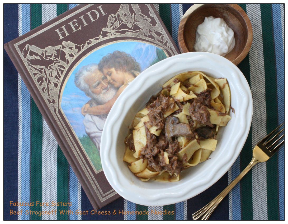 Beef Stroganoff With Goat Cheese &amp; Homemade Noodles