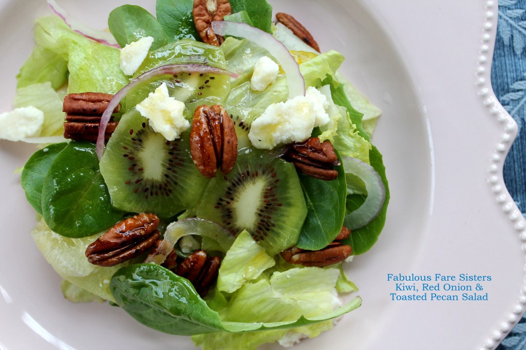 Kiwi, Red Onion & Toasted Pecan Salad