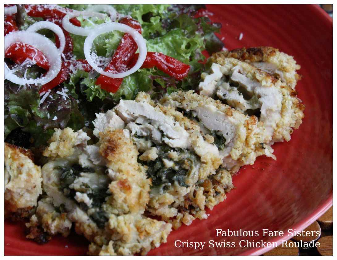Crispy Swiss Chicken Roulade