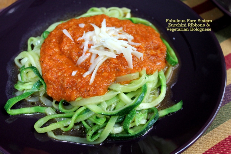 Zucchini Ribbons & Vegetarian Bolognese