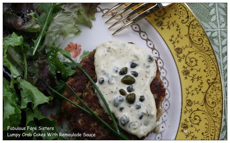 Lumpy Crab Cakes With Remoulade Sauce