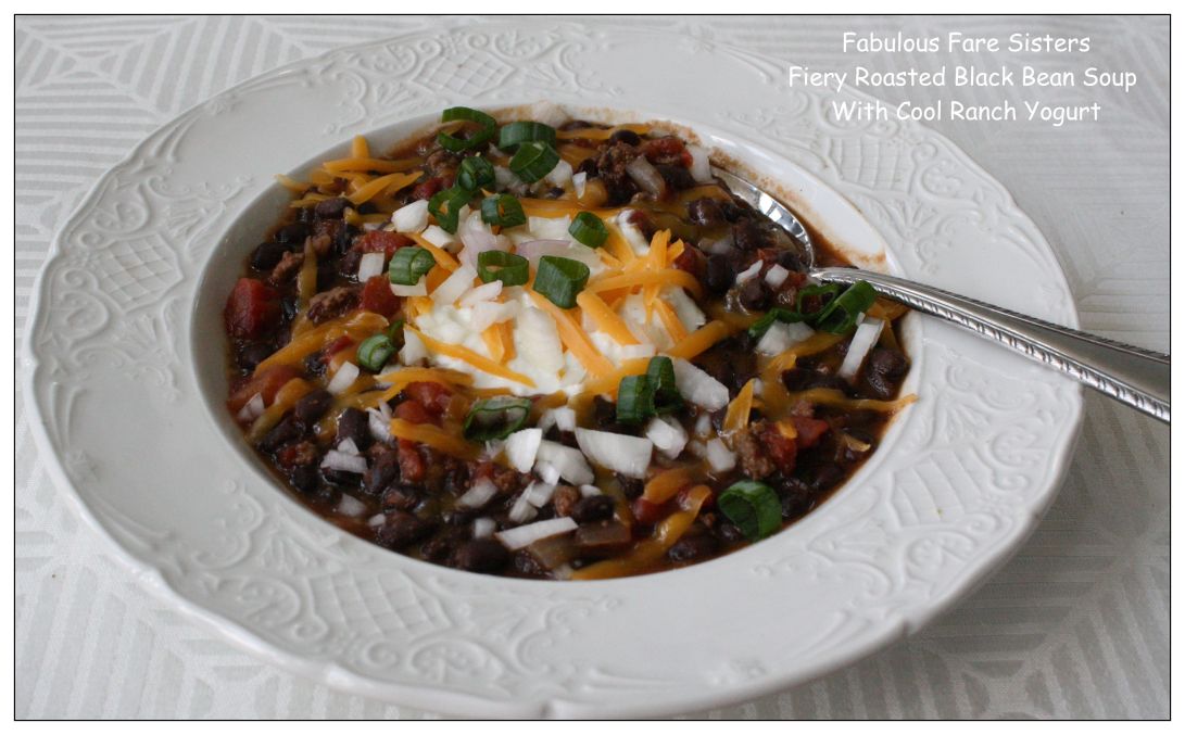 Fiery Roasted Black Bean Soup With Cool Ranch Yogurt 1