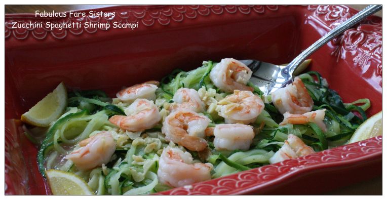 Zucchini Spaghetti Shrimp Scampi 1