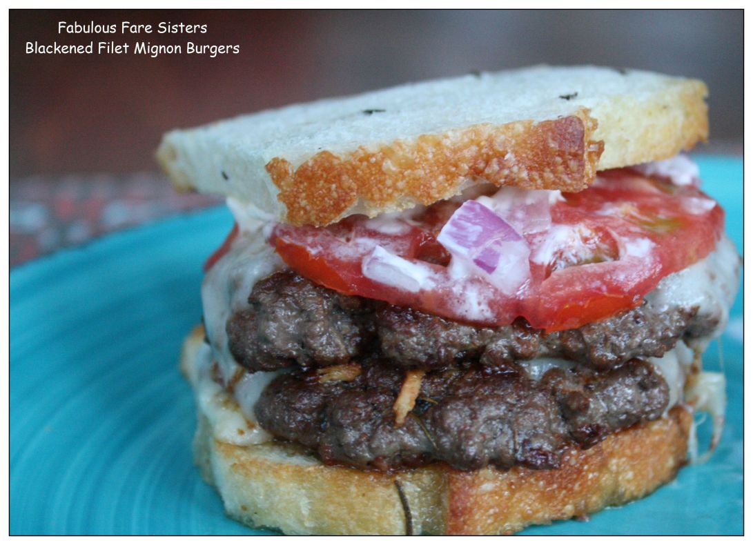 Blackened Filet Mignon Burgers