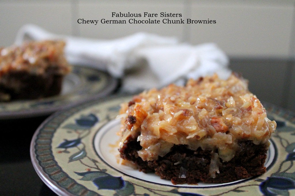 Chewy German Chocolate Chunk Brownies