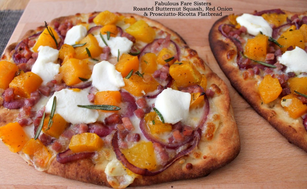 Roasted Butternut Squash, Red Onion & Prosciutto-Ricotta Flatbread