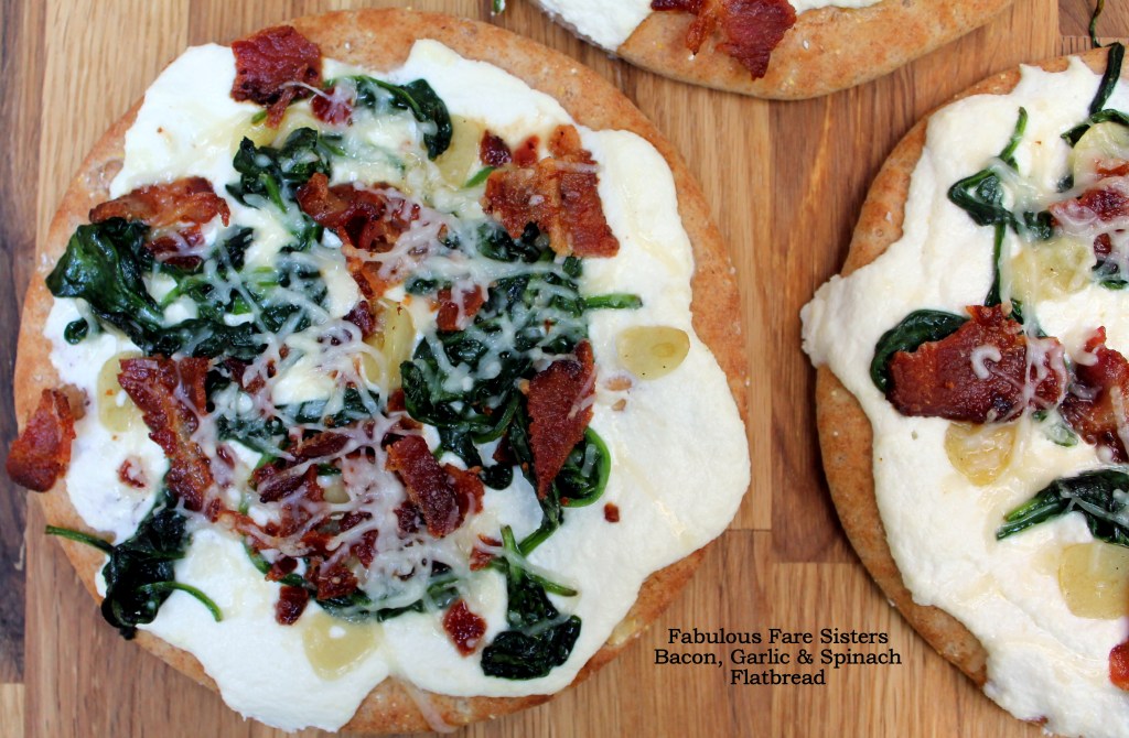 Bacon, Garlic & Spinach Flatbread