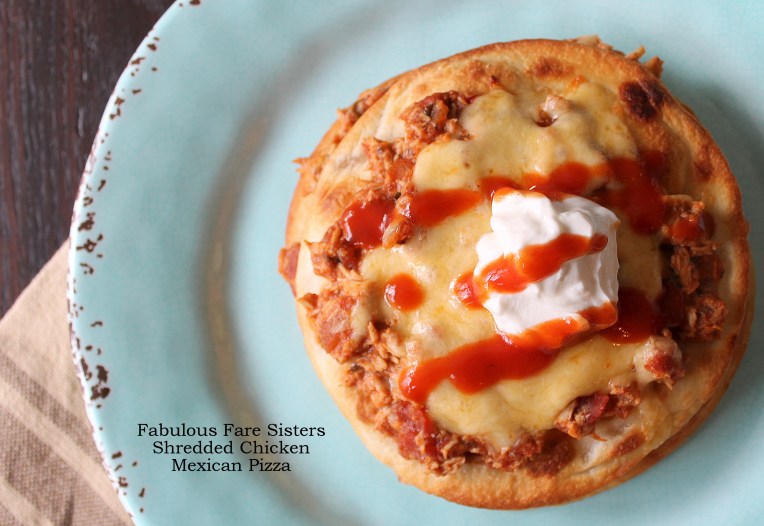 Shredded Chicken Mexican Pizza