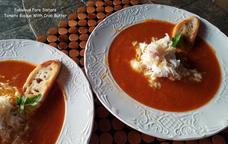 Tomato Bisque With Crab Butter