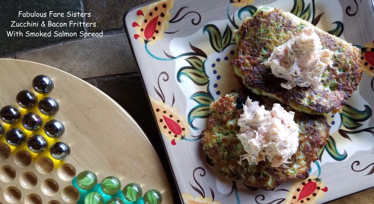 Zucchini & Bacon Fritters With Smoked Salmon Spread 1
