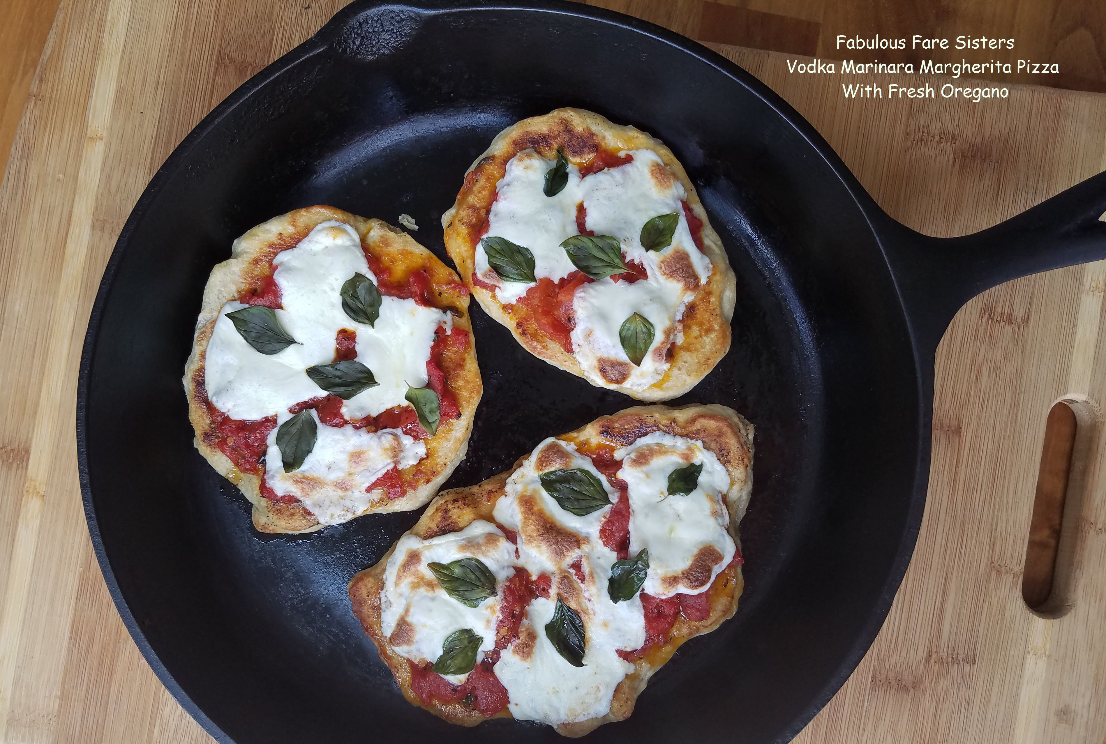 Vodka Marinara Margherita Pizza With Fresh Oregano 3