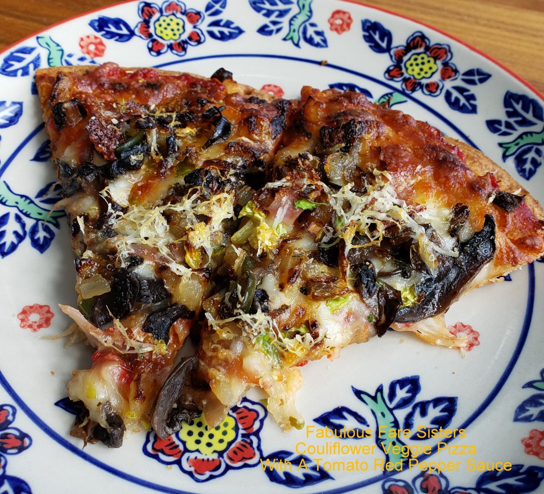 Cauliflower Crust Veggie Pizza 1