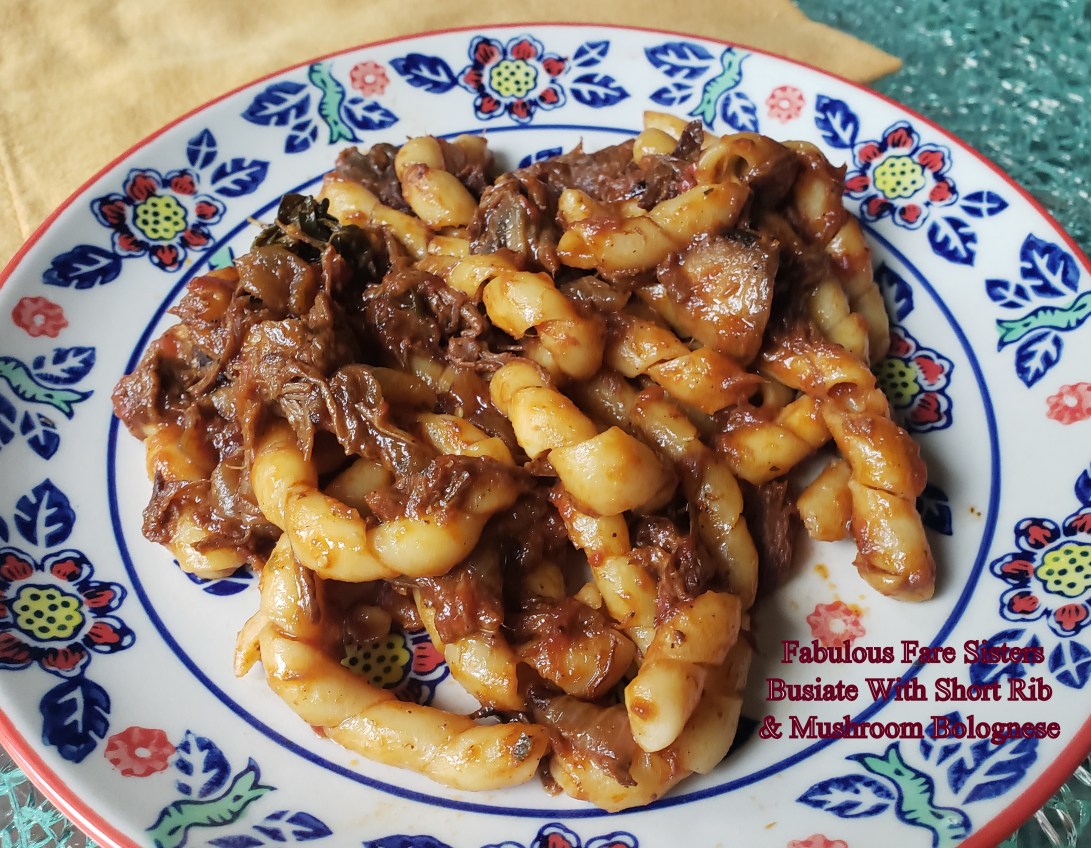 Busiate With Short Rib & Mushroom Bolognese