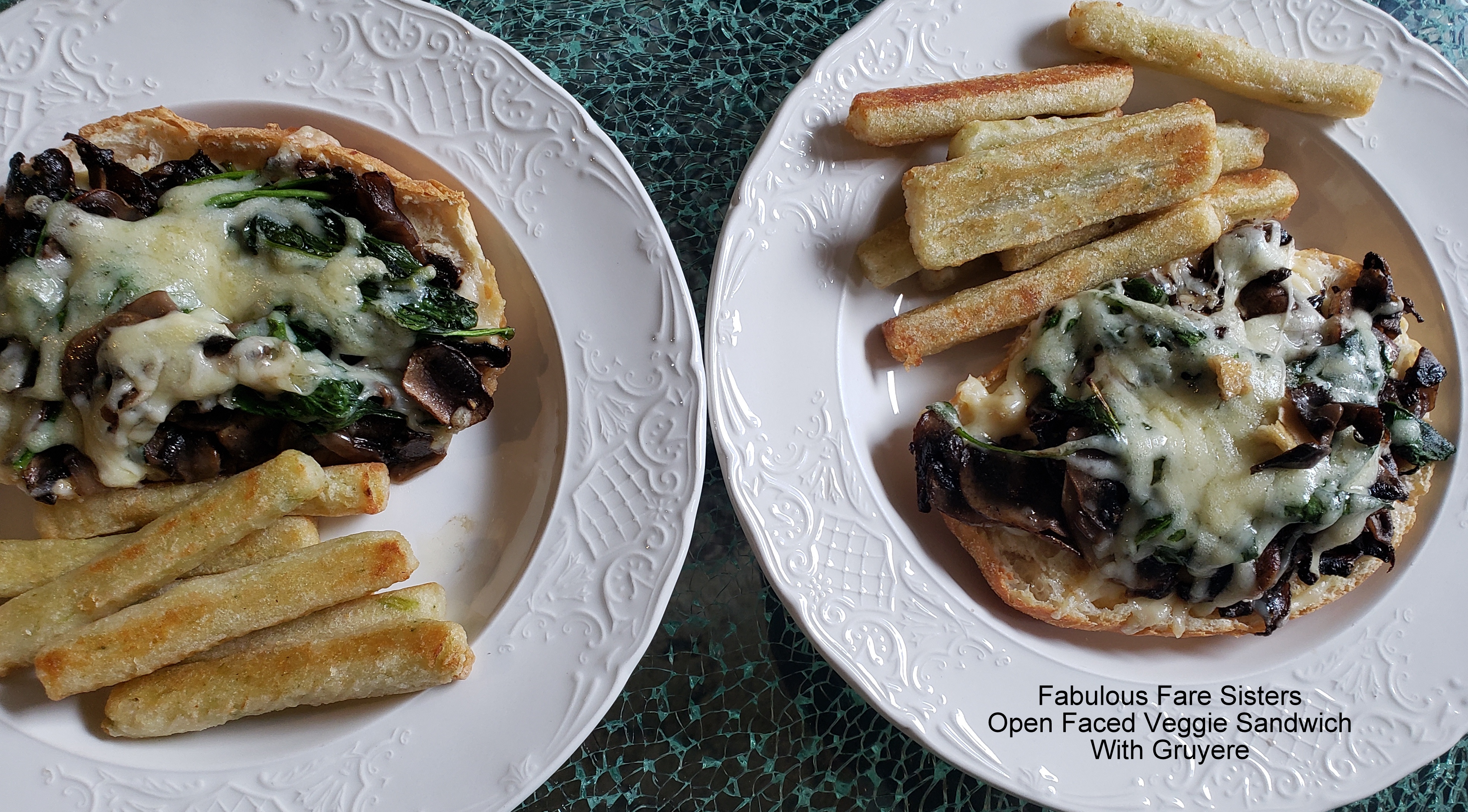 Open Faced Veggie Sandwich