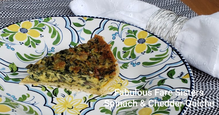 Spinach & Cheddar Quiche